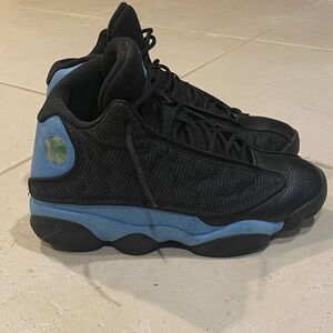 Jordan Black and Light Blue Sneakers
